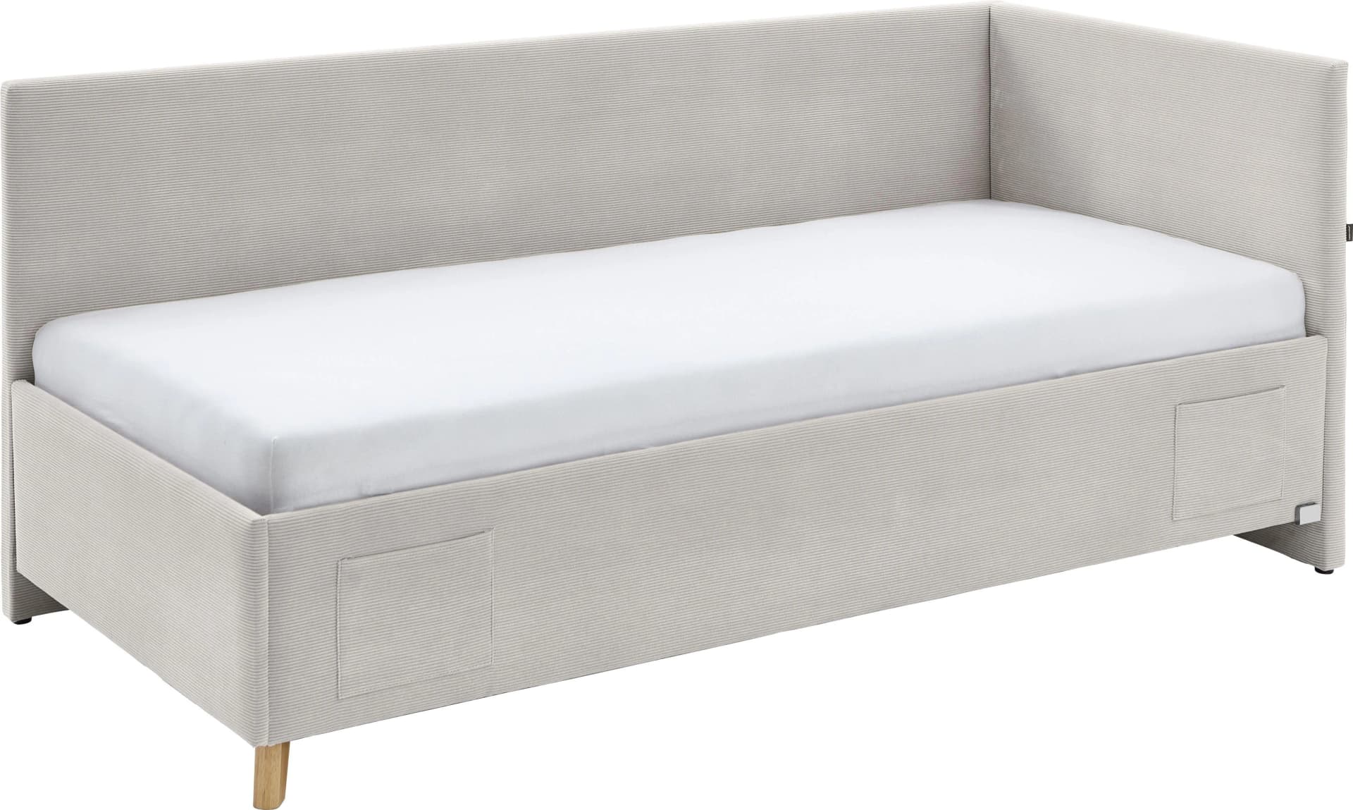 MEISE.MÖBEL COOL II Kinderbett Beige mit USB und Bettkasten
