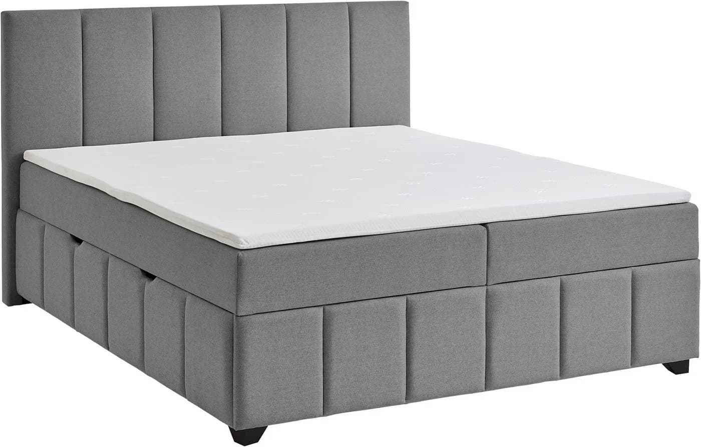 HOME AFFAIRE Boxbett Bellah inkl. Bettkasten 180x200cm Grau - Bild 5
