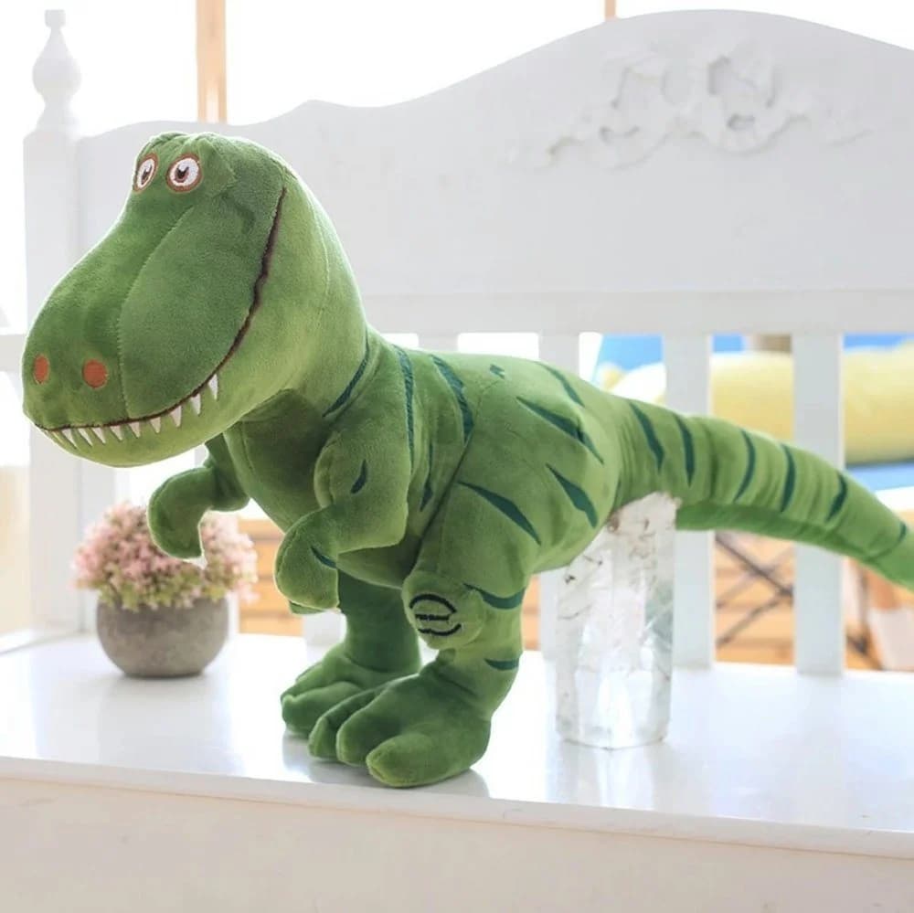 Tinisu Plüschfigur Dinosaurier T-Rex Kuscheltier 40 cm Grün - Bild 2