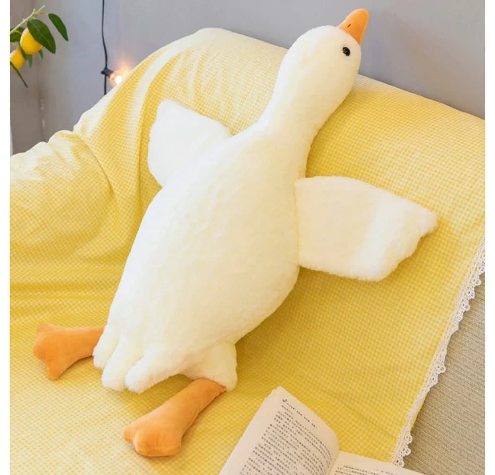 Tinisu Kuscheltier Gans 40 cm Rosa/Weiß/Gelb Plüschtier - Bild 2