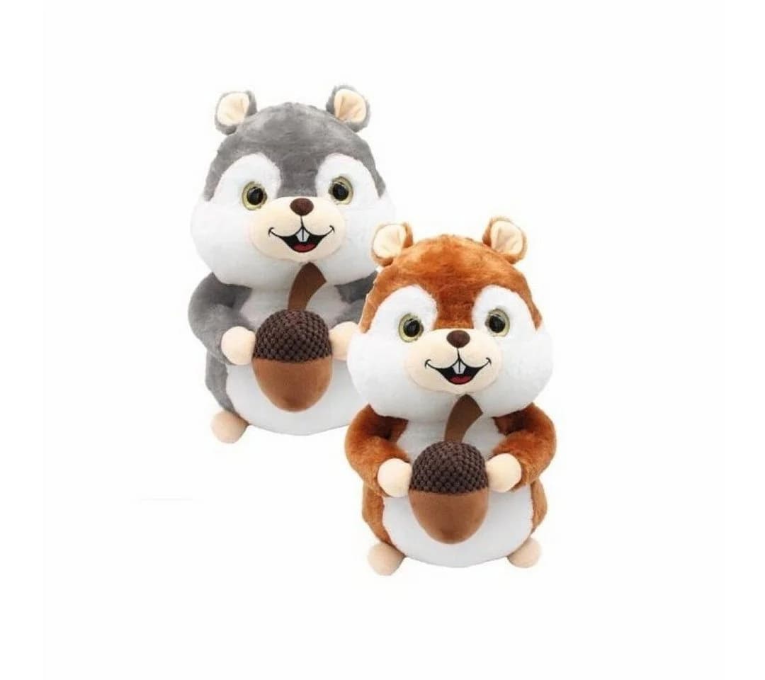 Tinisu Plüschfigur Eichhörnchen Kuscheltier 21 cm Grau