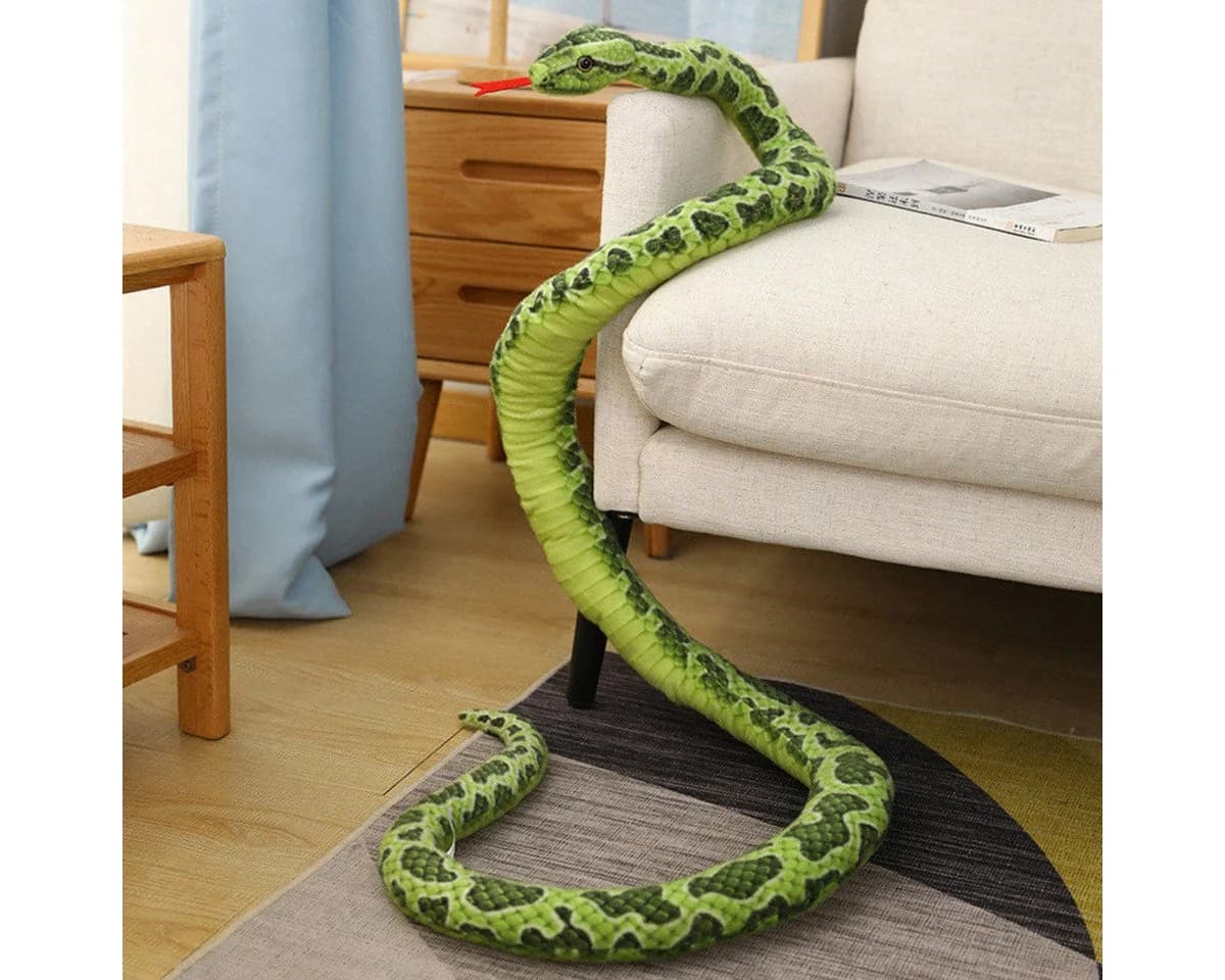 Tinisu Plüschpython XXL Kuscheltier in Braun - Bild 4