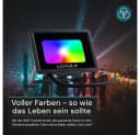 LUXULA LED Wandstrahler RGB Farbwechsel Fluter 10W mit Fernbedienung Bild 3