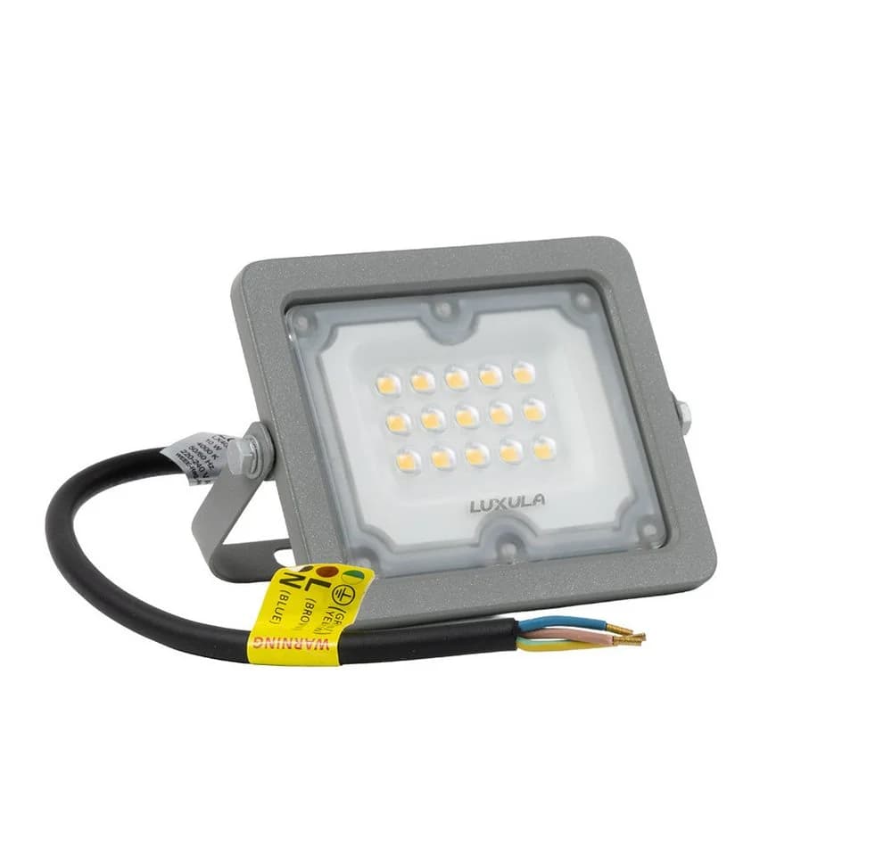 LUXULA LED Flutlichtstrahler 10 W 4000 K Neutralweiß Grau - Bild 2