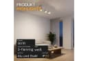 ENOVALITE LED Aufbaustrahler GLOBE 3-flammig Weiß Aluminium Bild 1