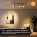 ENOVALITE LED Aufbaustrahler GLOBE 3-flammig Weiß Aluminium Bild 3