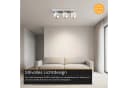 ENOVALITE LED Aufbaustrahler GLOBE 3-flammig Weiß Aluminium Bild 5