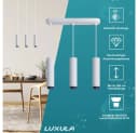 LUXULA LED Pendelleuchte 3-fach Weiß Aluminium Bild 1