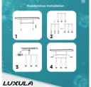 LUXULA LED Pendelleuchte 3-fach Weiß Aluminium Bild 4