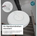 LUXULA LED Deckenleuchte 12W Warmweiß Kunststoff Aufbauleuchte Bild 4