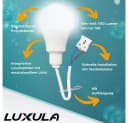 LUXULA LED-Renovierungslampe mit Klemme E27 4000K Weiß Bild 1