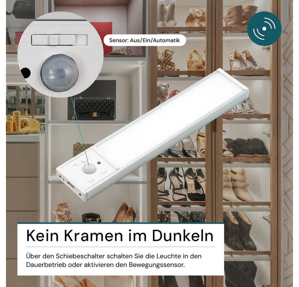 LUXULA LED Unterbauleuchte Silber mit Bewegungsmelder - Bild 3