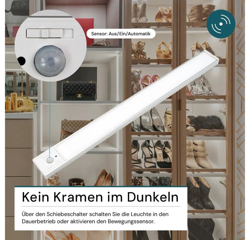 LUXULA LED Unterbauleuchte 60 cm Silber CCT dimmbar - Bild 3