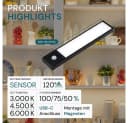LUXULA LED Unterbauleuchte Schwarz mit Bewegungsmelder und CCT Bild 1