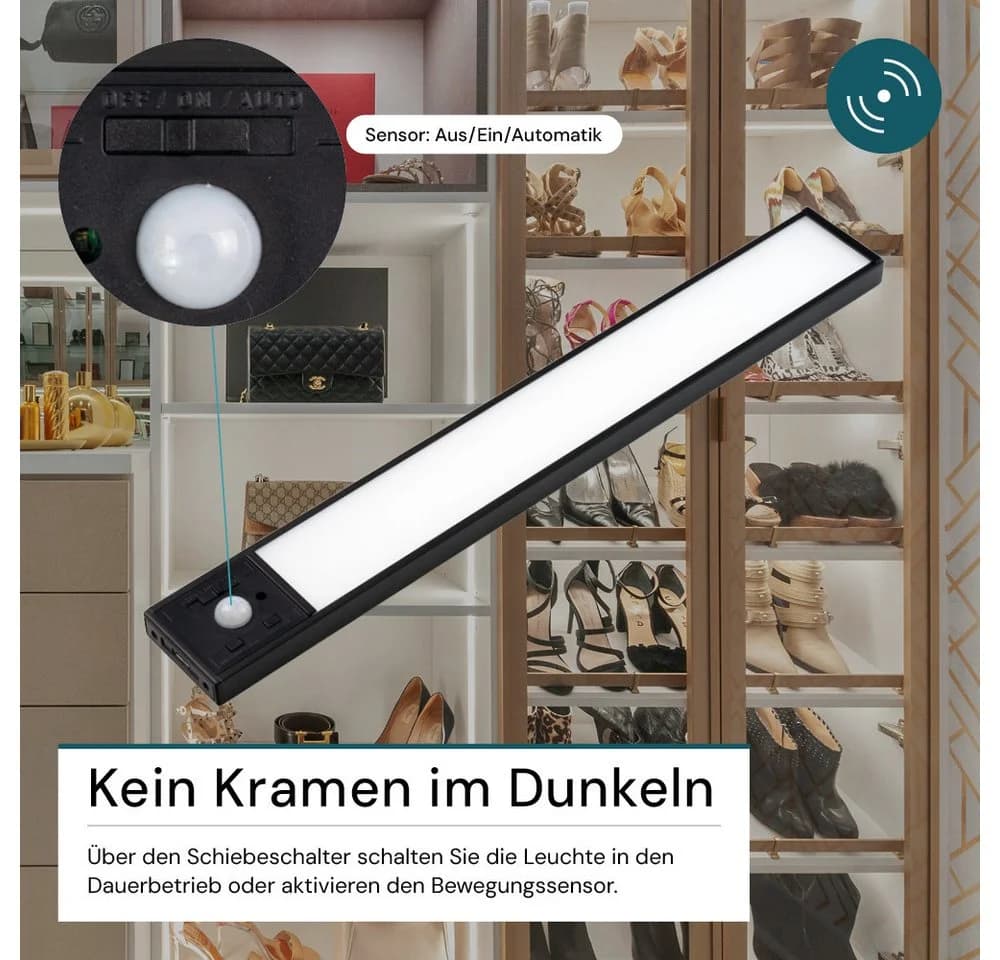 LUXULA LED Unterbauleuchte 30 cm Schwarz CCT einstellbar - Bild 3