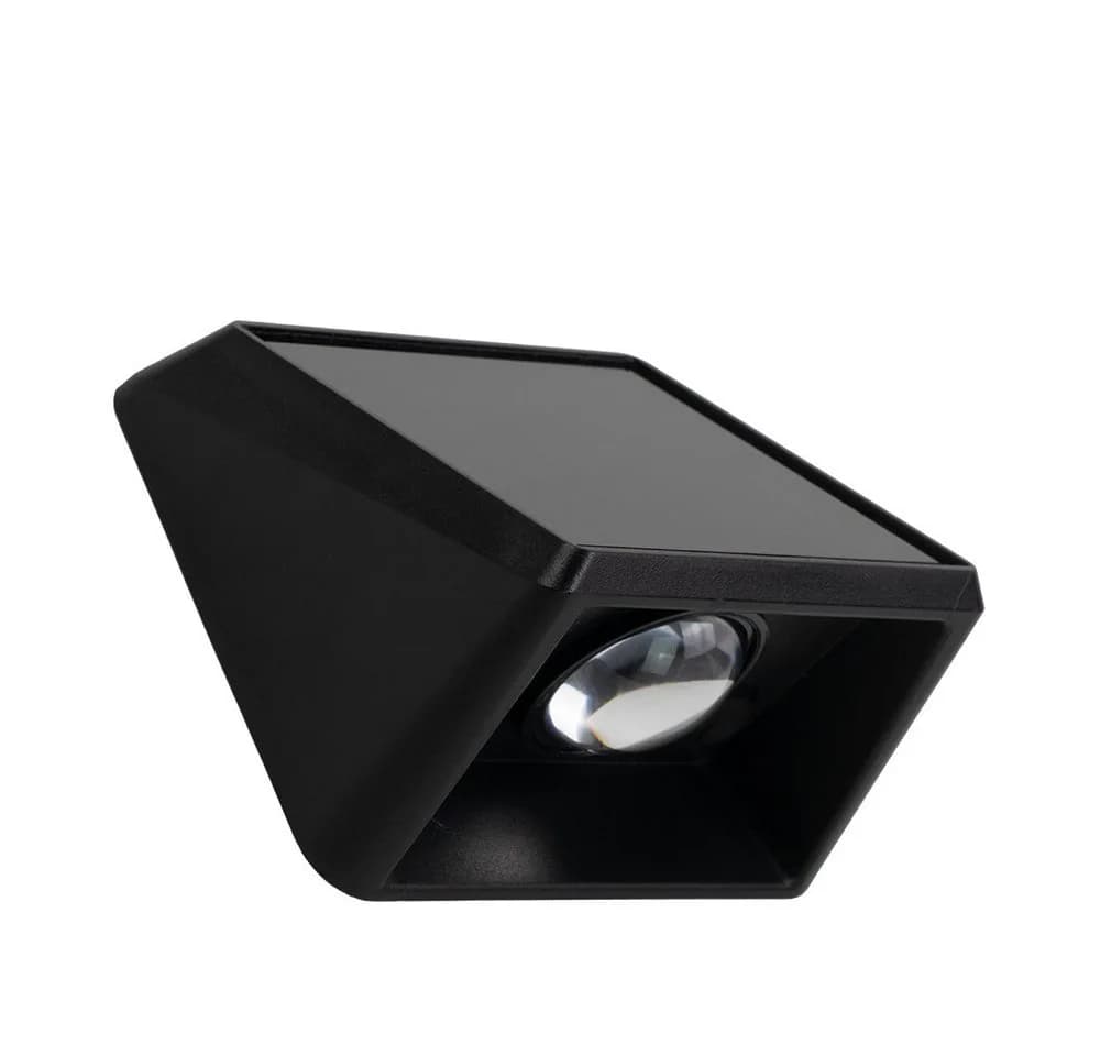 LUXULA Solar-Wandleuchte Schwarz LED 18lm CCT Farbwechsler - Bild 2