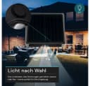 LUXULA Solar-Wandleuchte Schwarz LED 18lm CCT Farbwechsler Bild 4