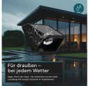 LUXULA Solar-Wandleuchte Schwarz LED 18lm CCT Farbwechsler Bild 5