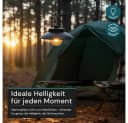 LUXULA LED Solarleuchte Campingleuchte Schwarz Dimmbar IP54 Bild 4