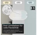 LUXULA LED Wandleuchte Oval Weiß CCT 3000K-6500K 12W Bild 3