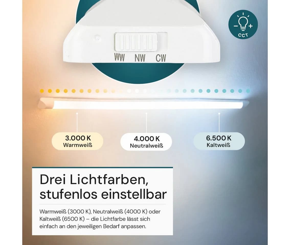 LUXULA LED Unterbauleuchte 120 cm CCT einstellbar Weiß - Bild 2