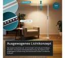 LUXULA LED Stehlampe 45 W 4000 K Neutralweiß Aluminium Touch-Dimmbar Bild 4