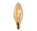 LUXULA LED-Leuchtmittel E14 3W 2200K Warmweiß Bernsteinglas Dimmbar Bild 2