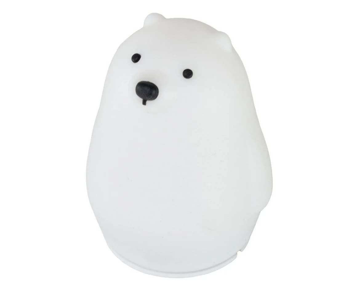 LUXULA LED Nachttischlampe Eisbär Weiß Silikon Dimmbar Akku - Bild 2