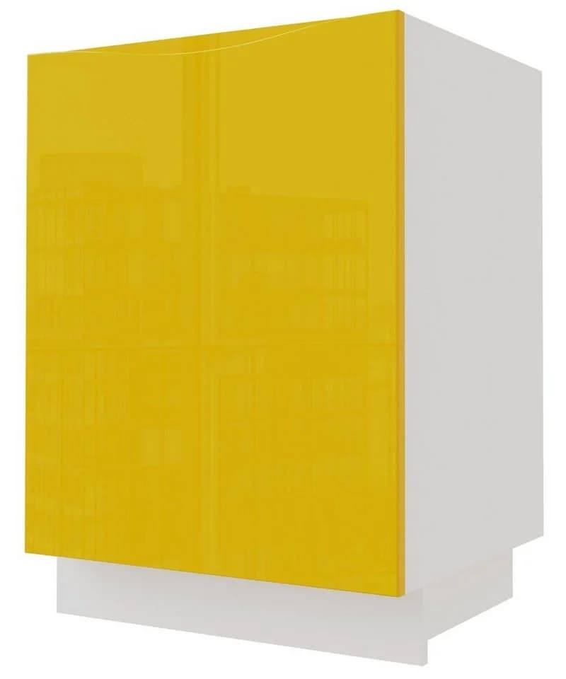 Feldmann-Wohnen Spülenunterschrank Napoli 60cm lichtgrün Hochglanz Soft-Close - Bild 2