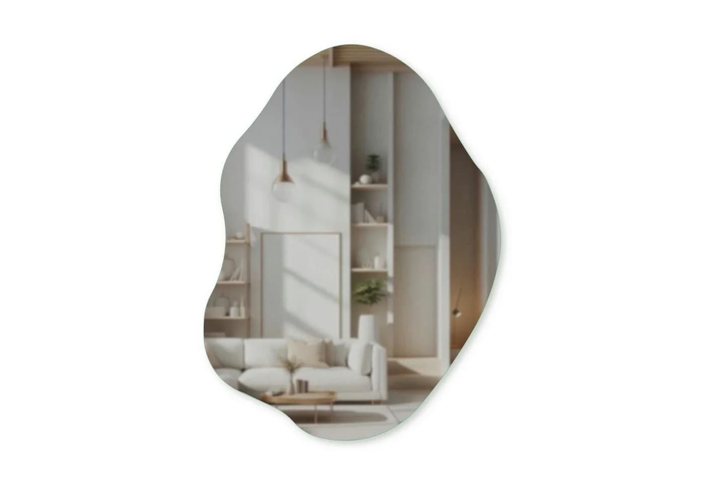 MySpiegel.de Wandspiegel Asymmetrisch Tropfenform Glas - Bild 2