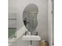 MySpiegel.de Wandspiegel Asymmetrisch Tropfenform Glas Bild 1