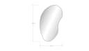MySpiegel.de Wandspiegel Asymmetrisch Tropfenform Glas Bild 4