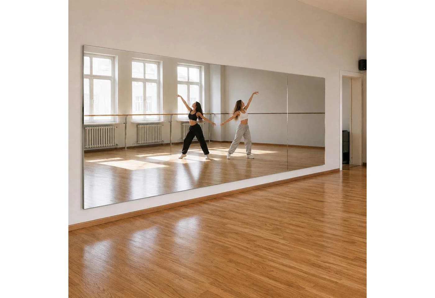 MySpiegel.de Wandspiegel mit Splitterschutzfolie 5mm Kristallglas - Bild 4