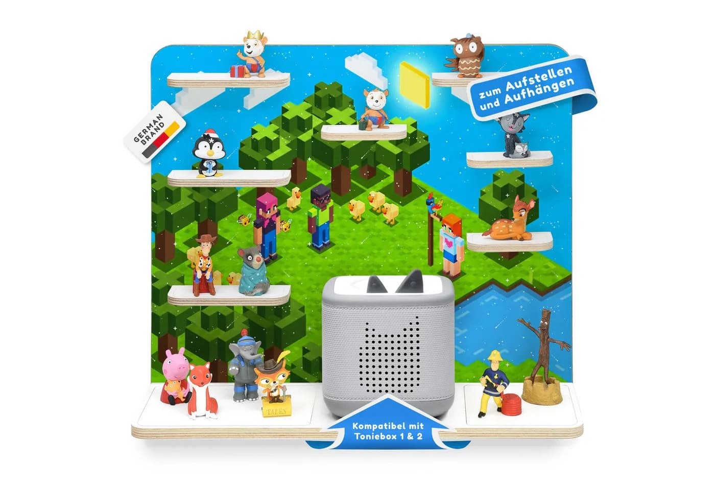 stadtecken Kinderregal für Toniebox 2 mit Magnetflächen Bunt - Bild 2