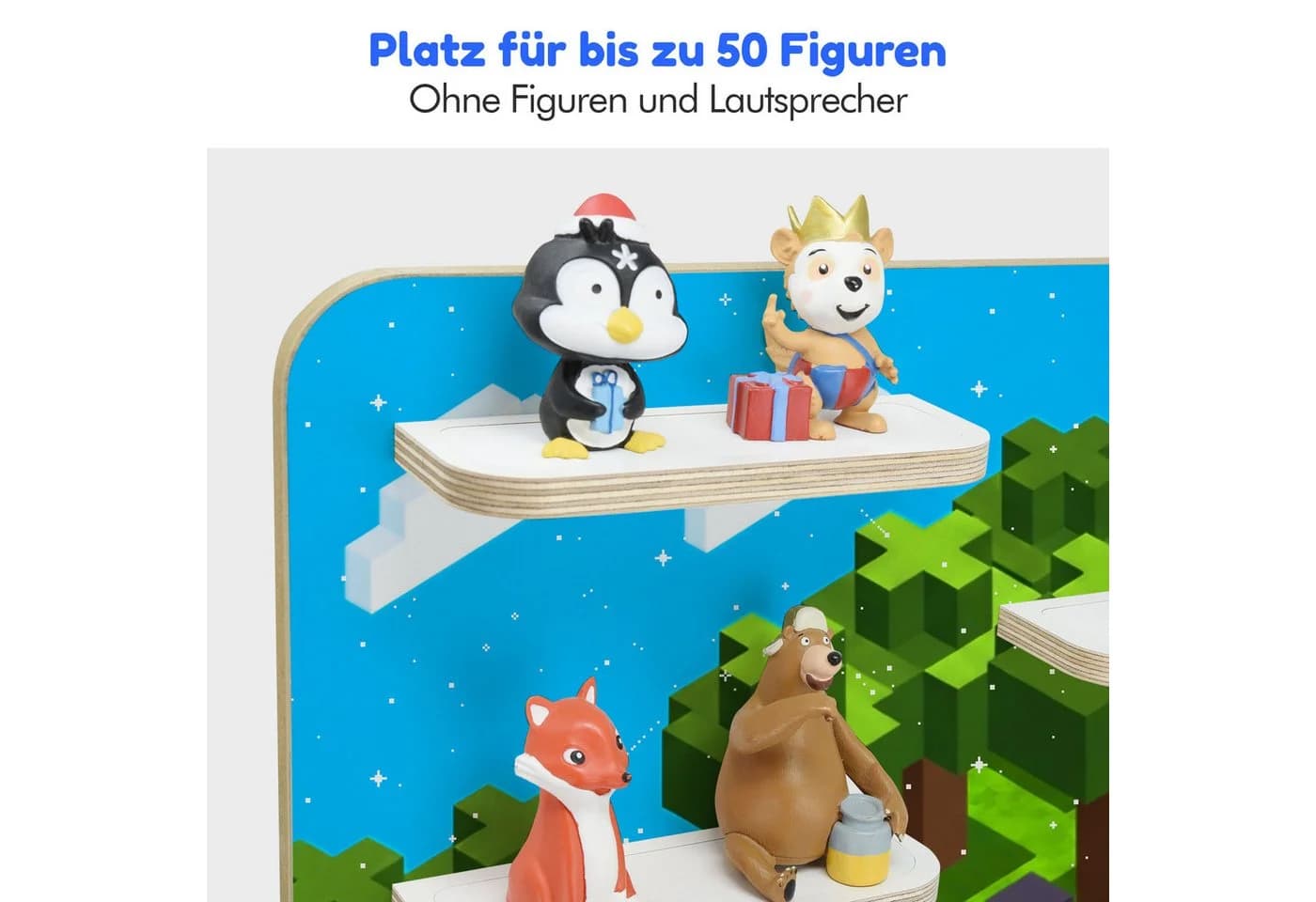 stadtecken Kinderregal für Toniebox 2 mit Magnetflächen Bunt - Bild 3