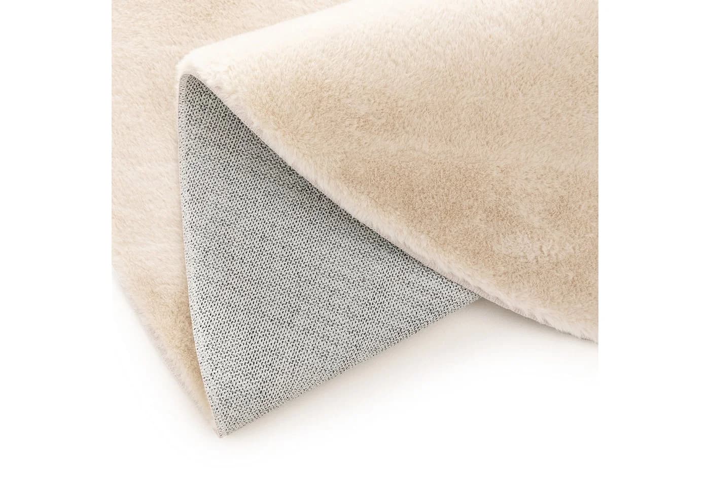 Interiyou Fellteppich Fargo Rund Beige Waschen - Bild 5