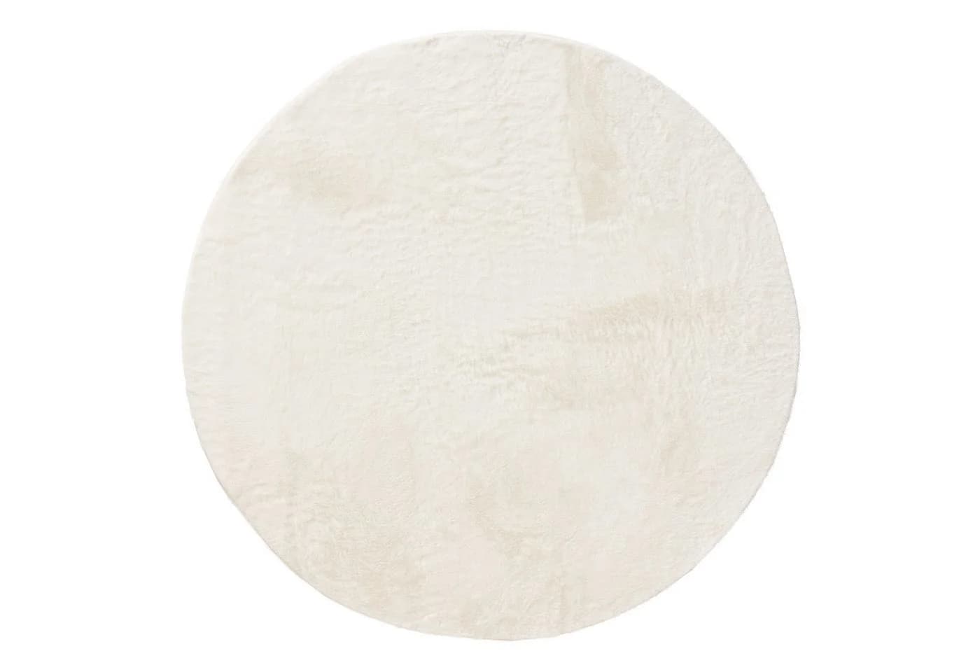 Interiyou Fellteppich Fargo Rund Weiss Hochflor Waschbar - Bild 2