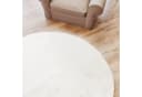 Interiyou Fellteppich Fargo Rund Weiss Hochflor Waschbar Bild 3