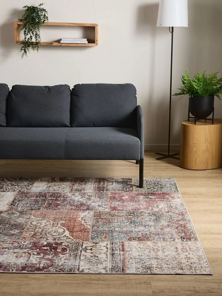 Interiyou Teppich Gent Vintage Kurzflor Multicolor/Braun