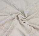 Wohndecke Boho Stil Webdecke Creme Makramee Bild 4