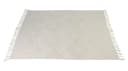 Wohndecke Boho Stil Webdecke Creme Makramee Bild 5