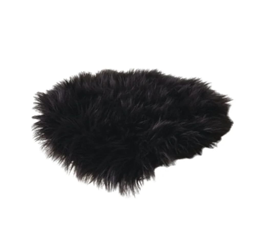 Home-trends24.de Sitzkissen Deokofell Schwarz Rund 40 cm - Bild 3