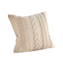 Home-trends24.de Kissenhülle Strickmuster Beige 45x45 cm Bild 2