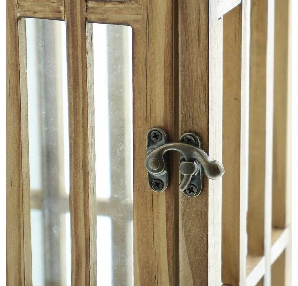 Home-trends24.de Holz-Kerzenlaterne mit Glas und Ledergriff - Bild 5