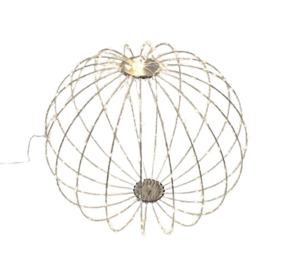 Home-trends24.de LED Kugelleuchte Silber Warmweiß - Bild 2