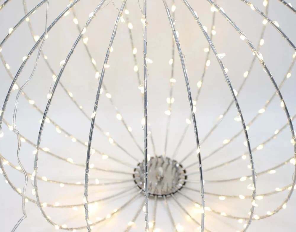 Home-trends24.de LED Kugelleuchte Silber Warmweiß - Bild 5