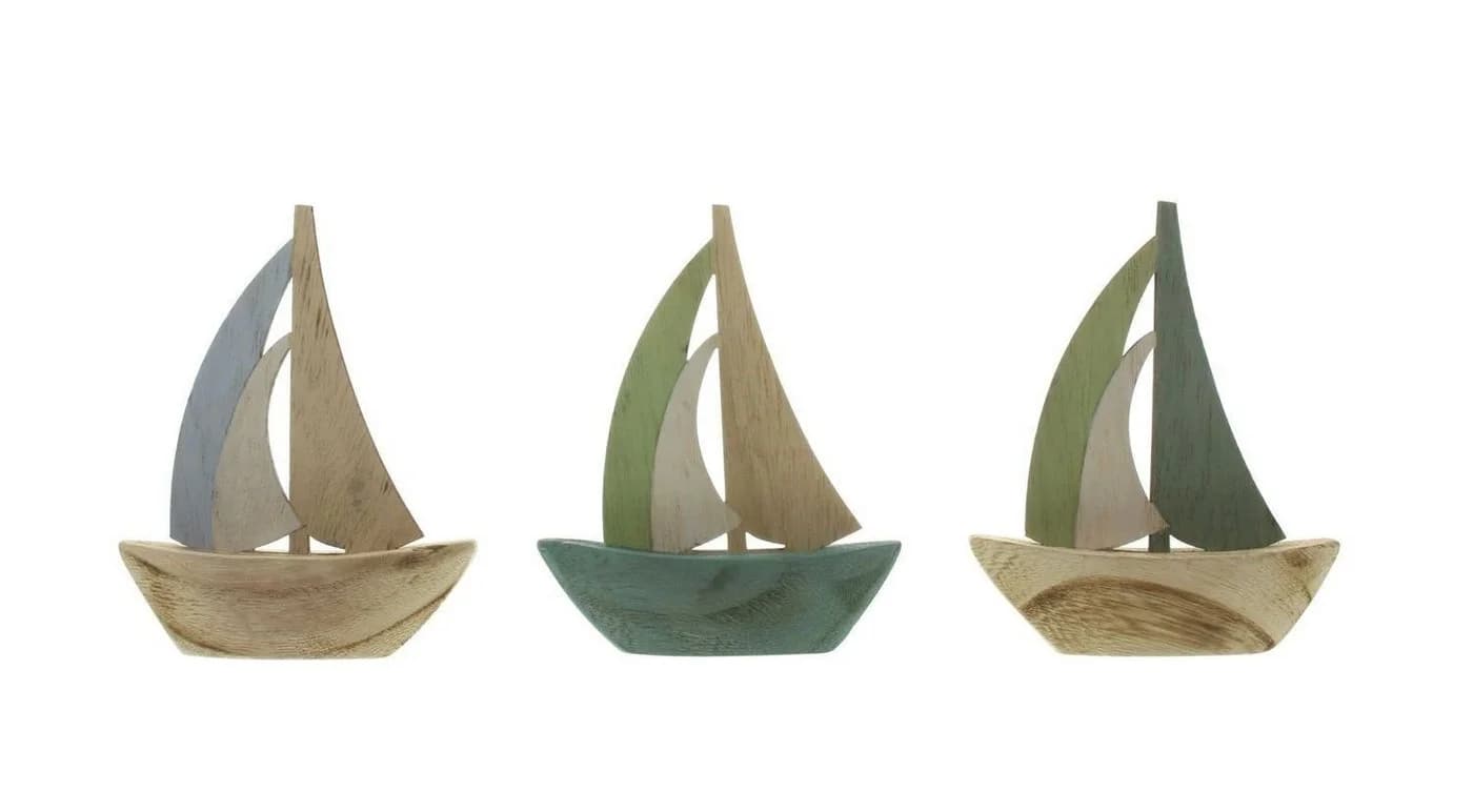 Home-trends24.de Dekofigur Segelboot Maritim Blau Klein - Bild 2