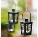Home-trends24.de LED Kerzenlaterne 2er Set Metall Hängeleuchte Bild 1