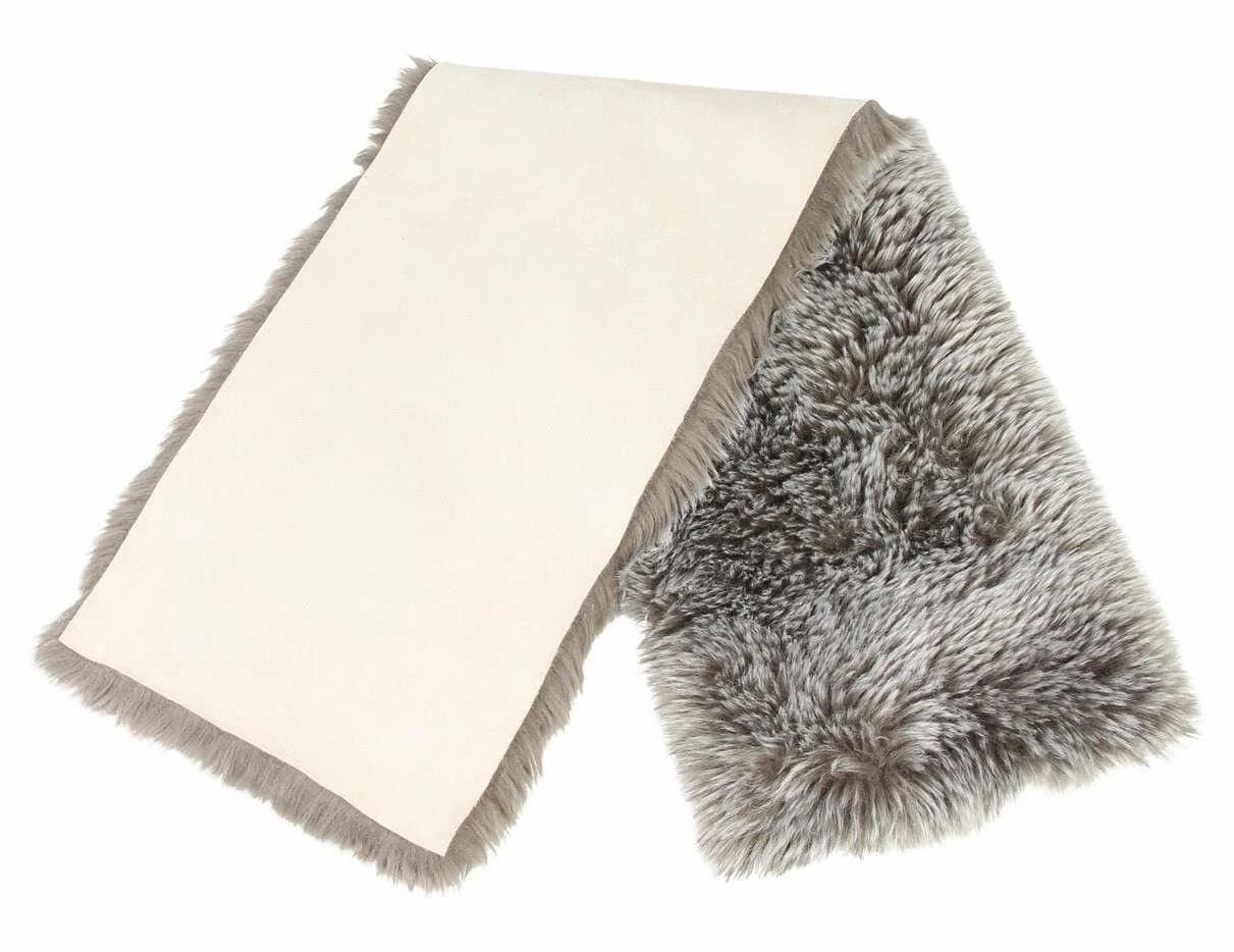 Home-trends24.de Tischläufer Kunstfell Braun Beige 30x120cm - Bild 2