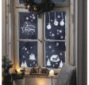 Home-trends24.de Fenstersticker Weihnachten Winter Kinder Deko Fensterdeko Weiß Bild 1